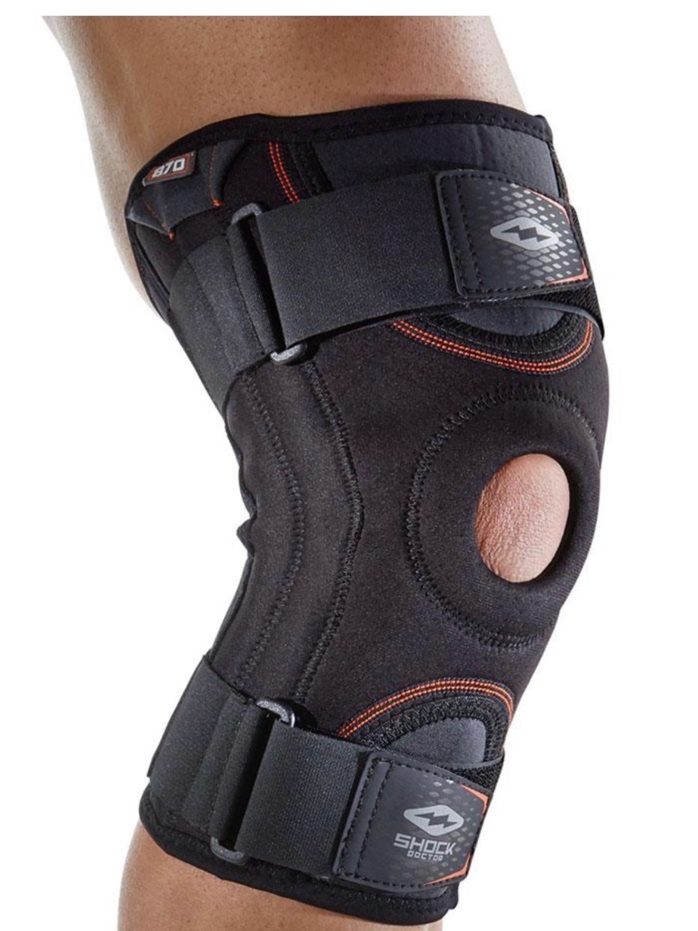 NWT Shock Doctor Knee Stabilizer Brace in Black and Gray - Adult MED - Picture 6 of 12